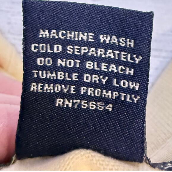 VTG Abercrombie Fitch Y2K men small logo muscle yellow gorpcore grunge polo usa - Picture 6 of 6